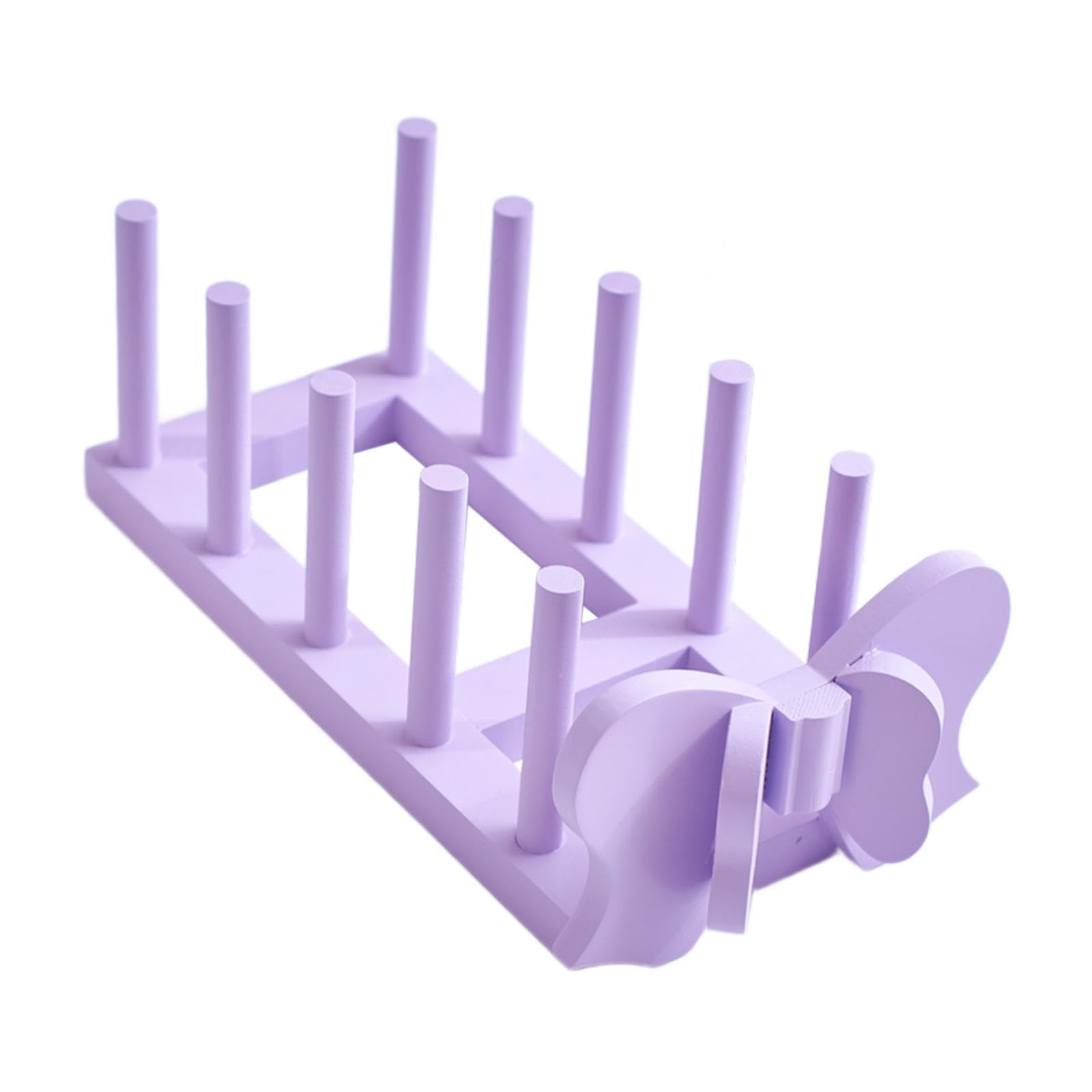 Enakshi Wooden Dish Rack Plate Storage Rack Plate Rack Stand For Home Cupboard Decor Purple|Home & Garden | Kitchen, Dining & Ba