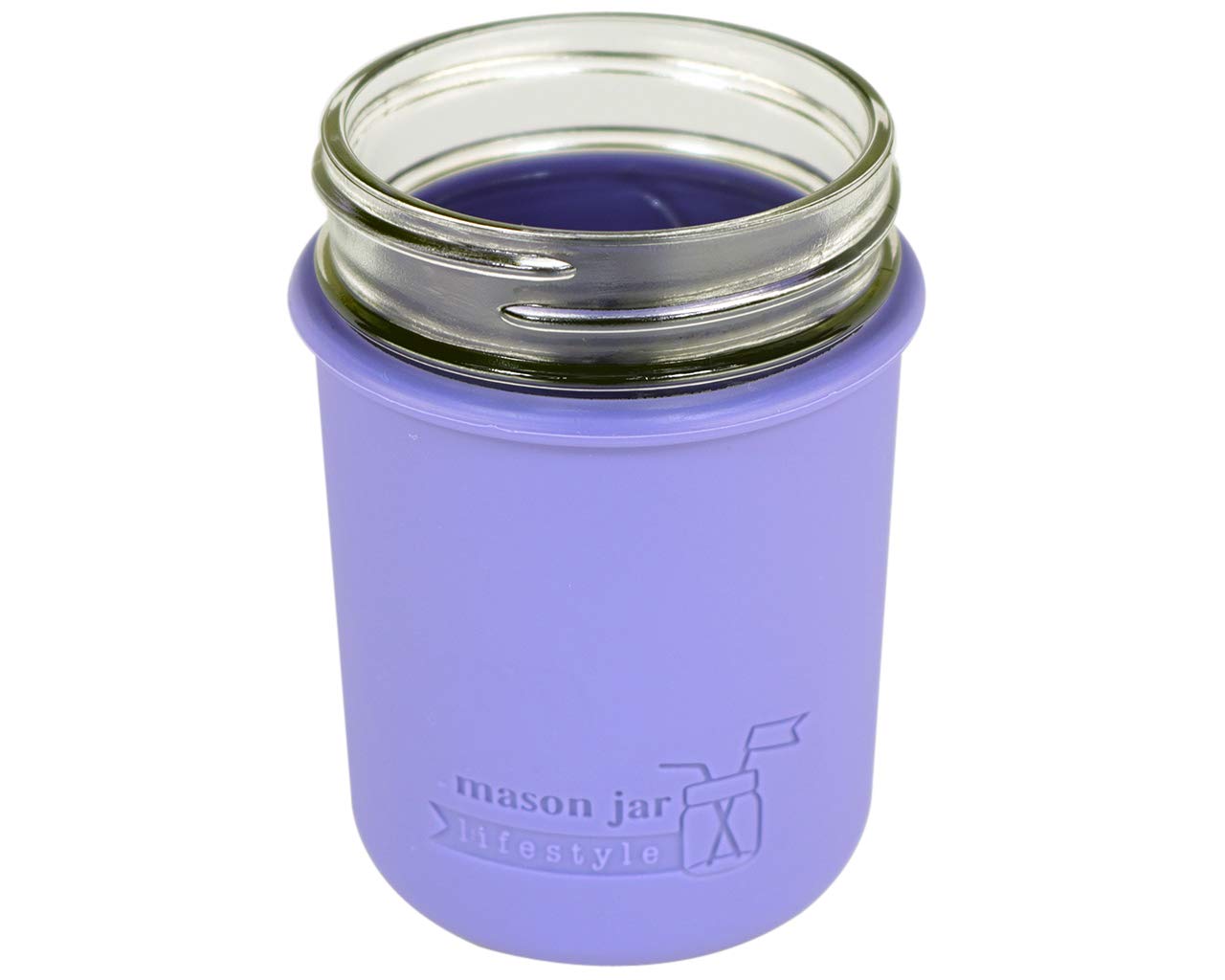 Regular Mouth Half Pint 8Oz Silicone Sleeves/Jackets For Protecting Ball, Kerr, Quilted Canning Jars By Mason Jar Lifestyle (Ult