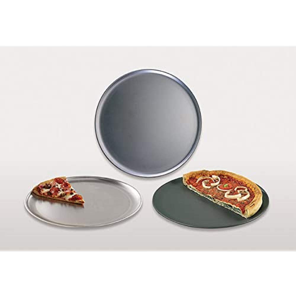 American Metalcraft HACTP17 Coupe Style Pan  Heavy Weight  14 Gauge Thickness  17'' Dia.  Aluminum