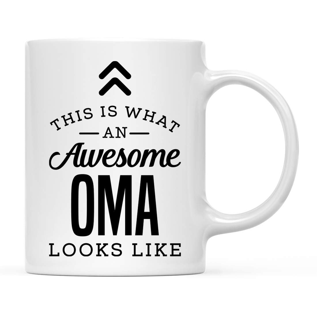 Andaz Press 11oz. Ceramic Coffee Tea Mug Gift, This is What an Awesome Oma Looks Like, 1-Pack, Birthday Gift Ideas Coworker Him