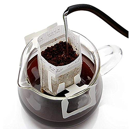 Coffee Filter Paper Bag 100 Pieces, Hanging Ear Drip Coffee Bag Single Serve Disposable Drip Coffee Filter Bag Perfect For House