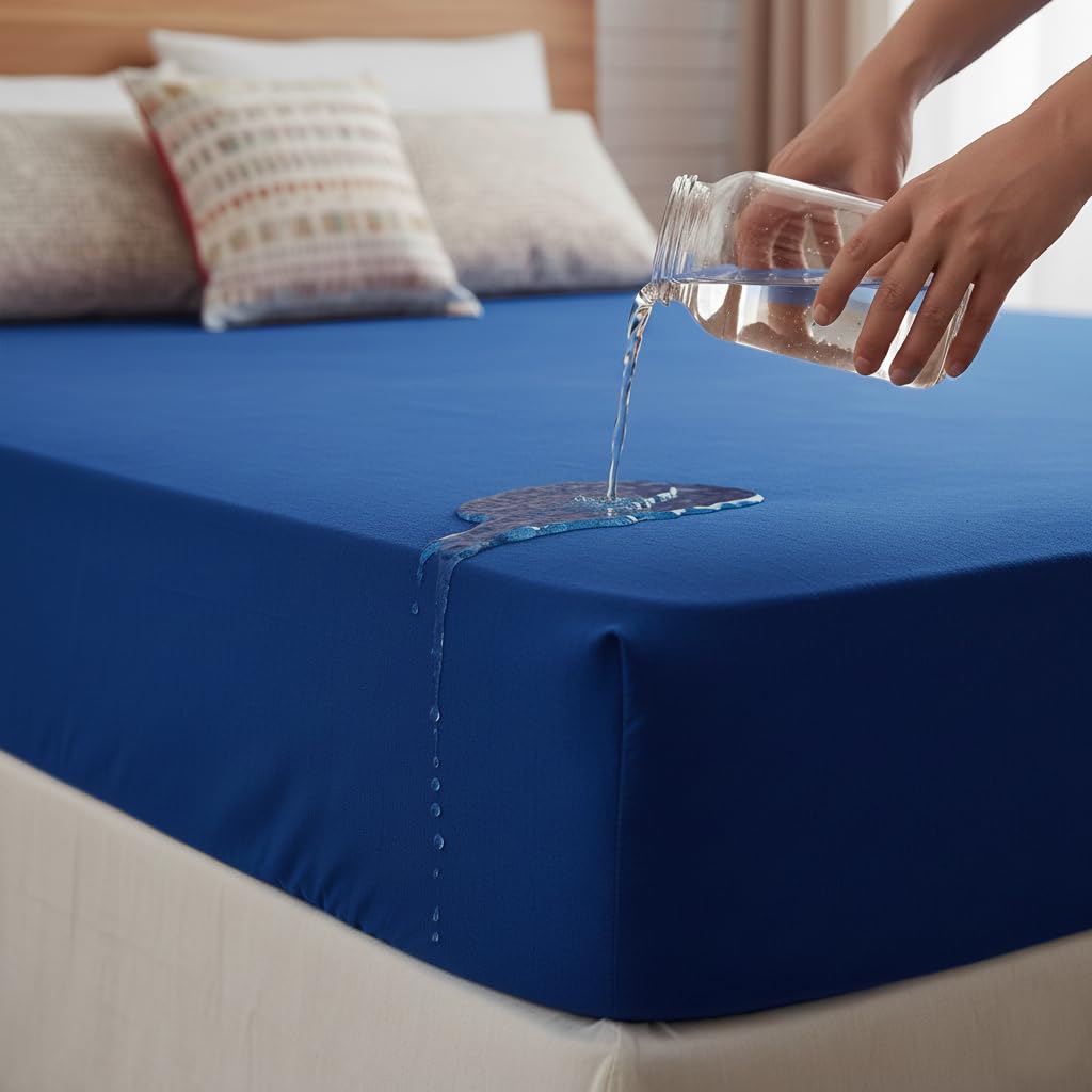 Utopia Bedding Bed Cover King Size Cotton 100% Waterproof Mattress Protector Double Bed 72X78 Inches | Breathable Washable Elast