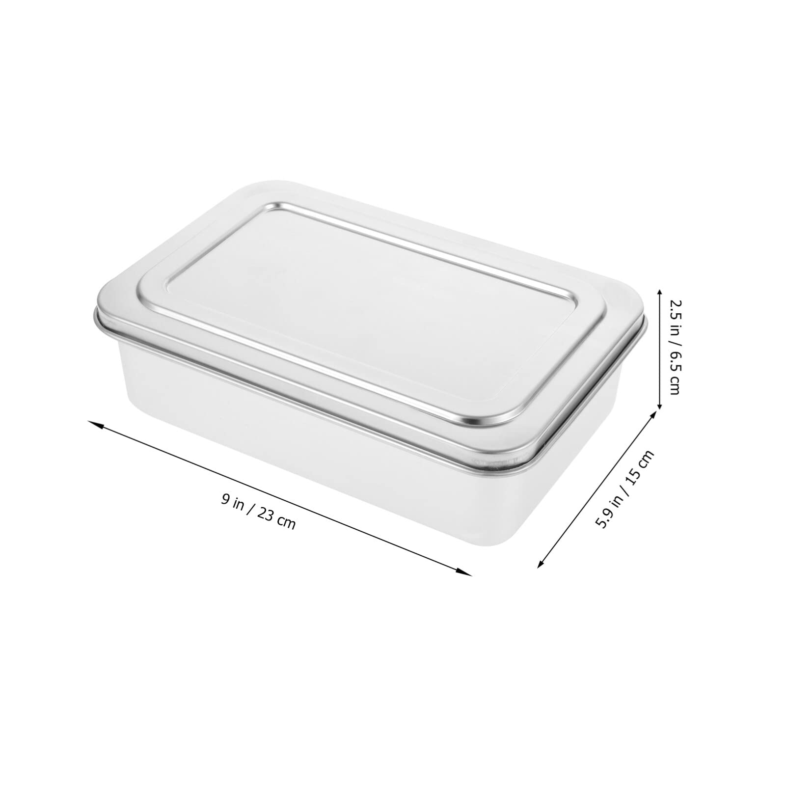 Upkoch Loaf Pan Bread Toast Box Mold Cake Baking Box Bread Baking Pan With Lid Cake Box Stainless Steel Baking Bread Box For Bak