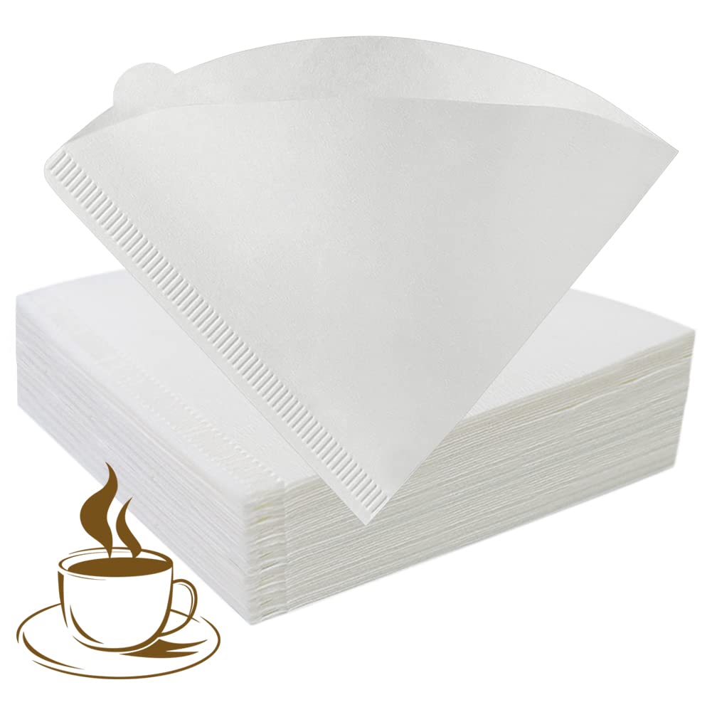 YQL V60 Coffee Filter Size02 200 Count Natural White Disposable Coffee Filters Paper Fit for Drip Coffee Dripper(2-6Cup)
