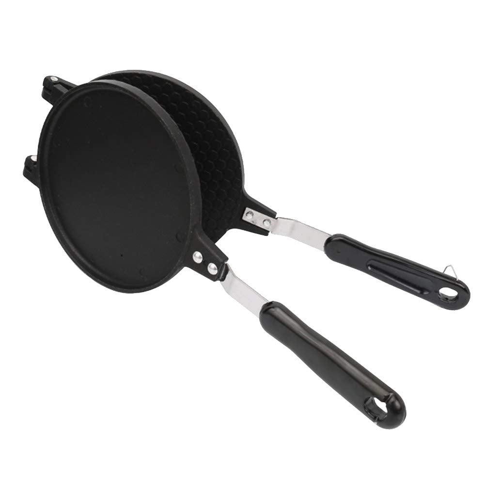 Zeeneek Waffle Cone Maker, Waffle Irons Baking Pan, Double Sided Pancake Maker Multifunctional Crisp Omelet Pan Egg Roll Maker M