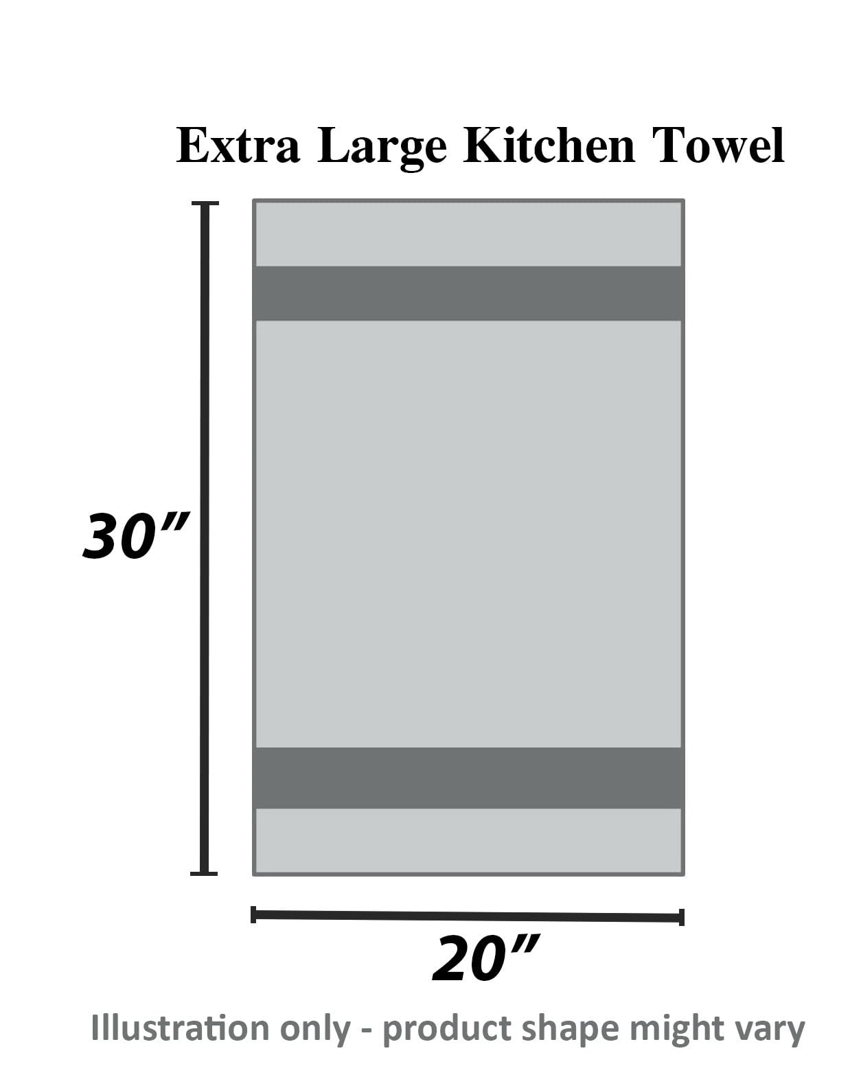 Urban Villa Kitchen Towels Waffle Stripes Dish Towels For Kitchen Black Color Set Of 6 Kitchen Towels Highly Absorbent Cotton Ov