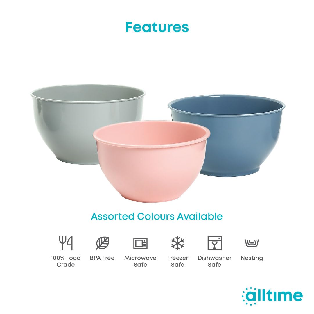 All Time Classic Mixing Bowl  24Cm (4700Ml) | Multicolor Colors | Large & Durable
