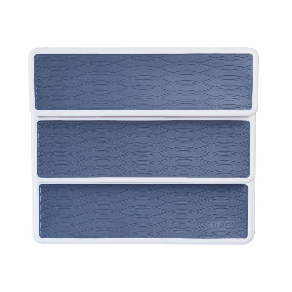 Copco 3-Tier Spice Organizer - 10-Inch, Steel Blue, Durable Plastic, Model 5240533