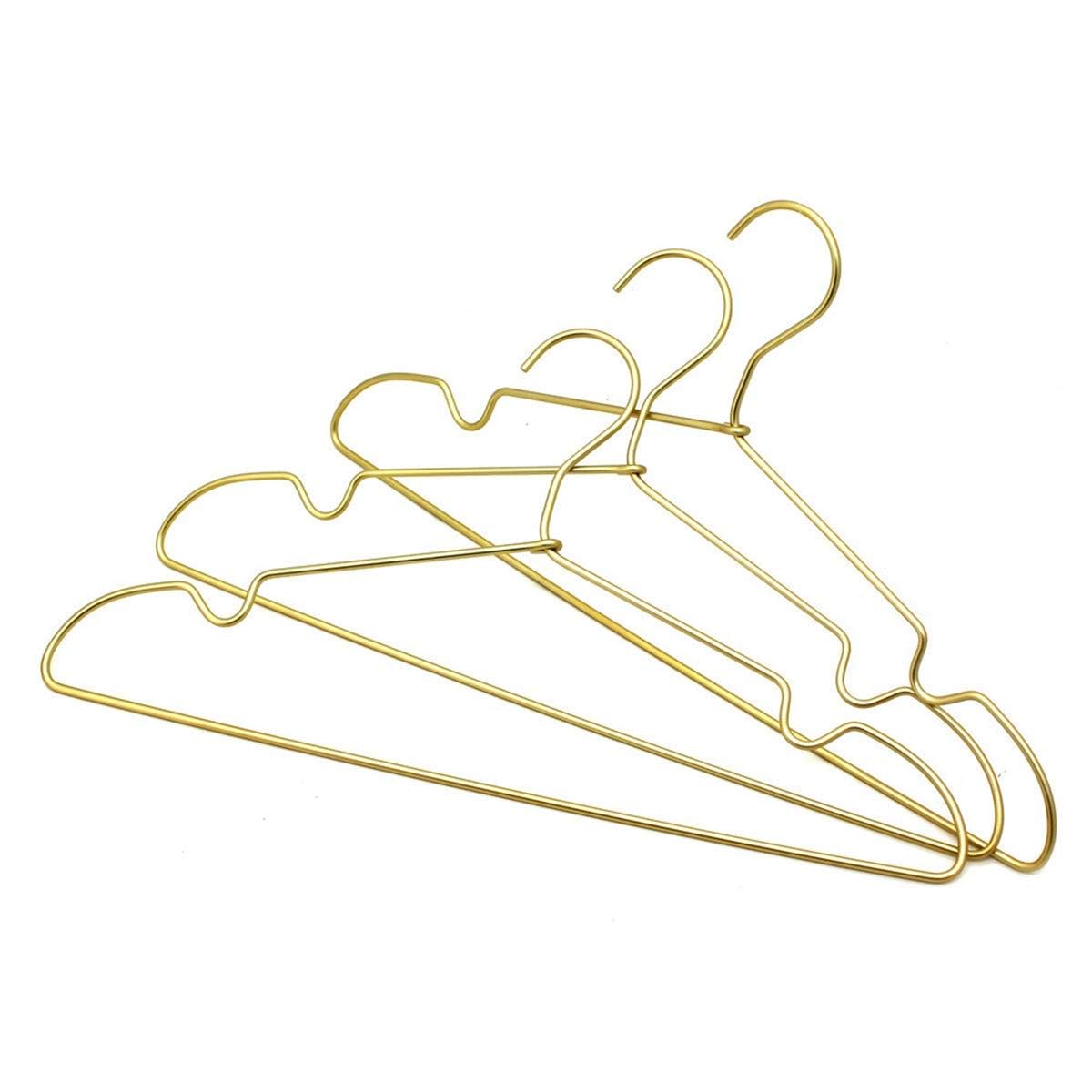 Koobay 12.6'' Matte Gold Metal Kids Baby Hangers, 30Pack, Non Slip, Suit For Coated Wire Children Clothes Hangers Closet Storage
