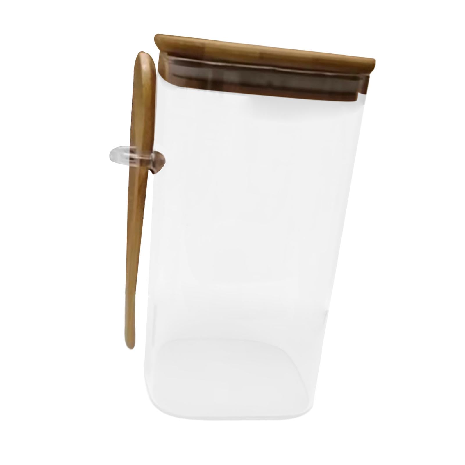 Secret Desire Glass Canisters With Lids And Spoons Cereal Container For Candy Cereal Sugar