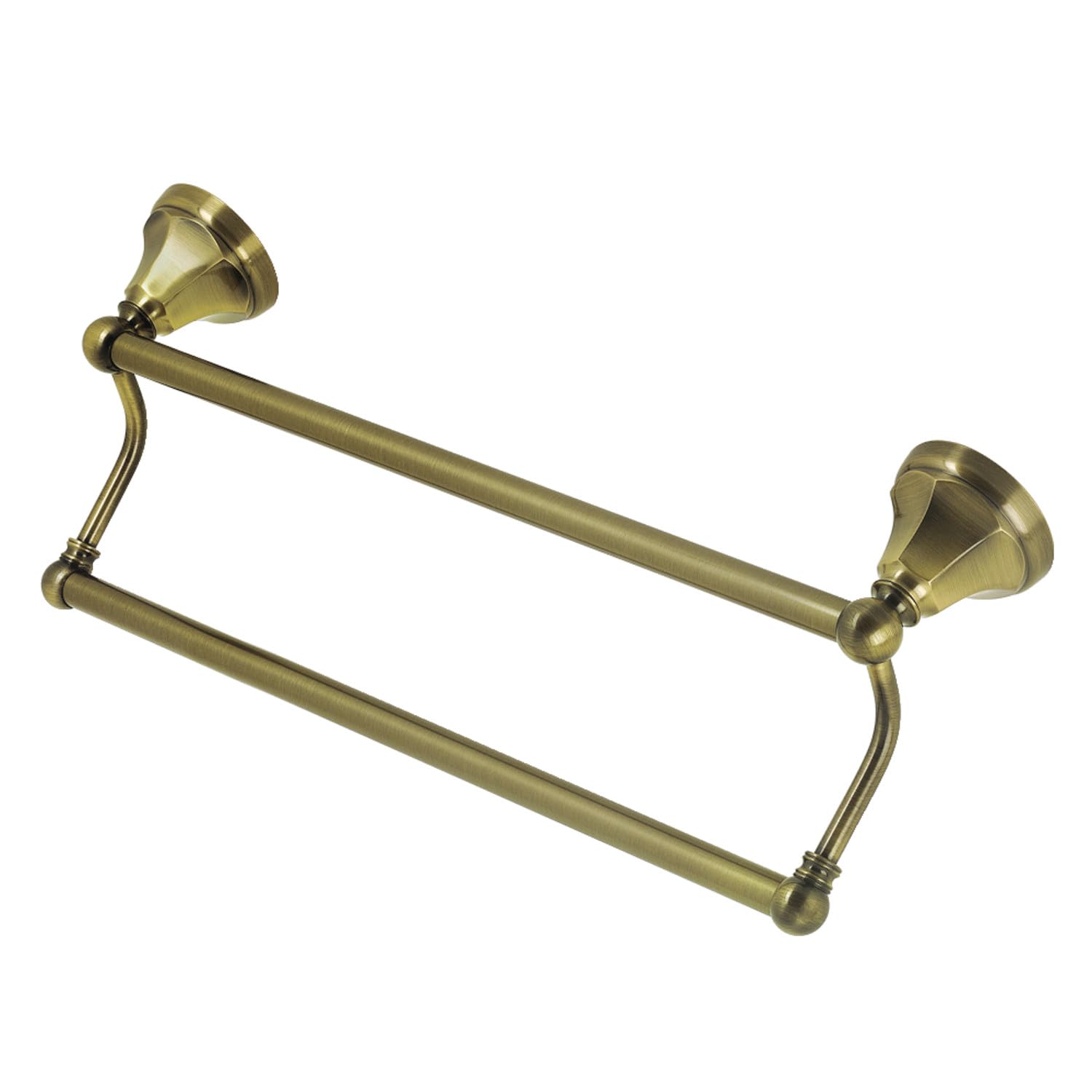 Kingston Brass BA481318AB Metropolitan 18-Inch Dual Towel Bar  Antique Brass