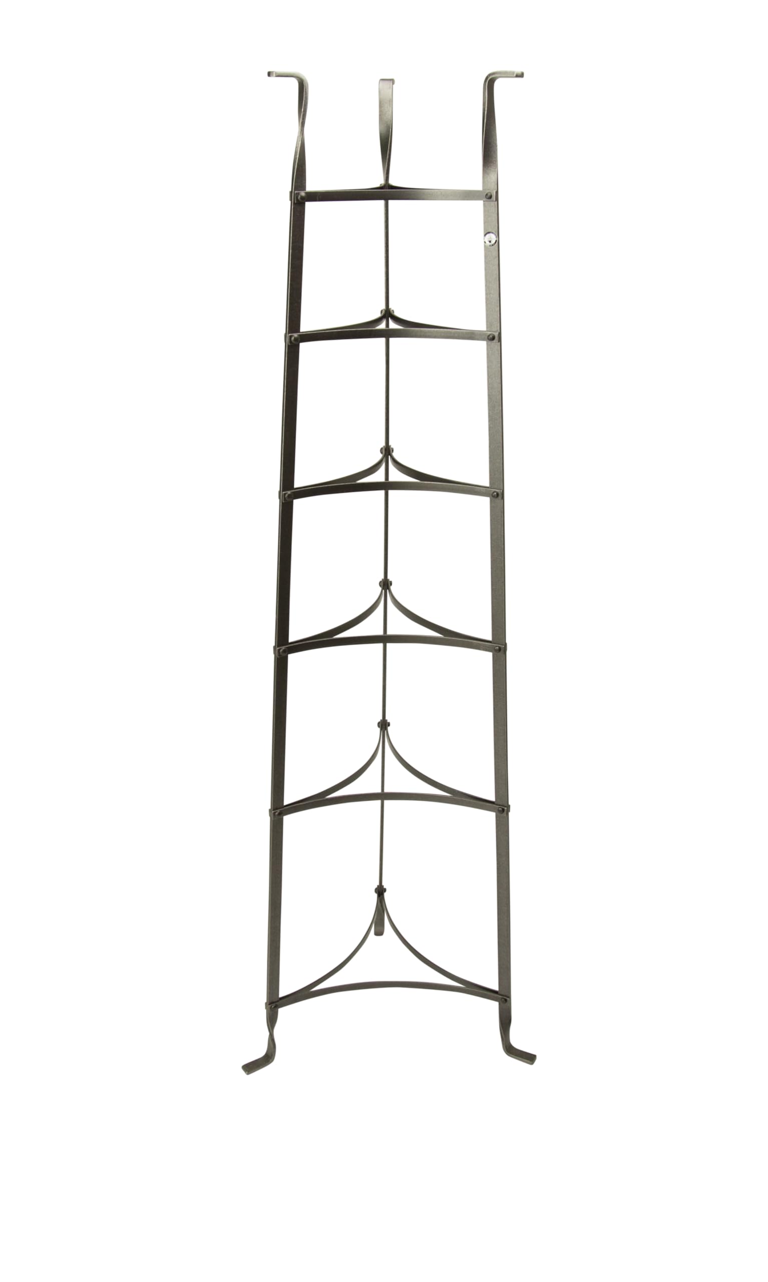 Enclume 6-Tier Cookware Stand, Free Standing Pot Rack, Hammered Steel (Unassembled)