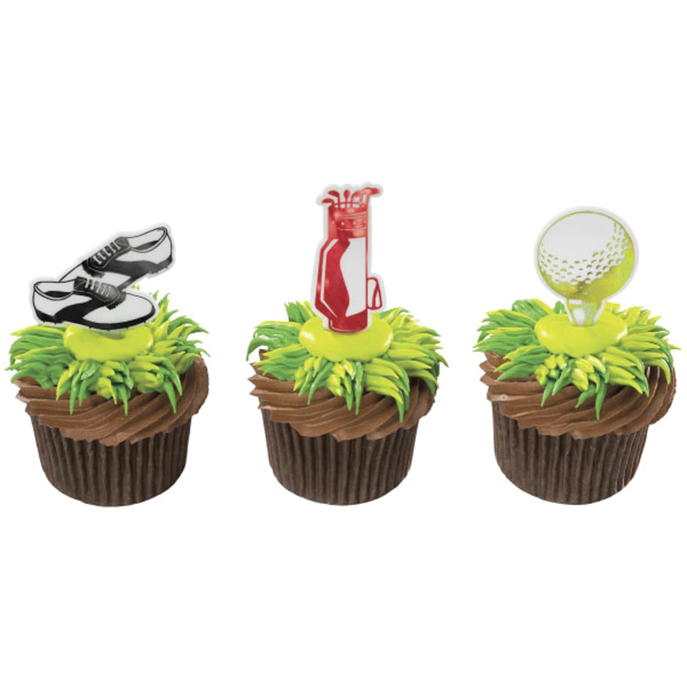 Golf Cupcake Picks - 24 ct
