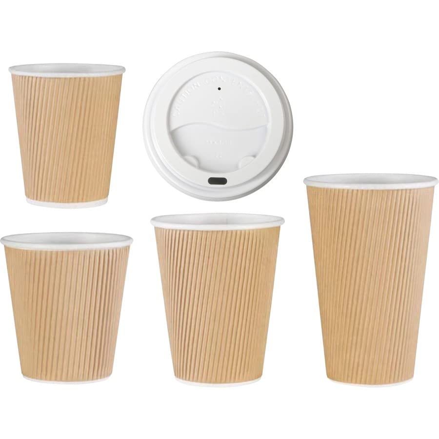 Genuine Joe GJO11259CT Polystyrene Protective Hot Cup Lid  White (Carton of 1000)