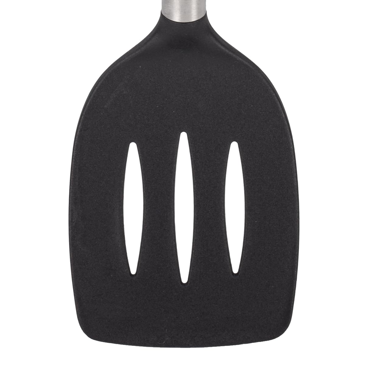 Home Basics Slotted Spatula Stainless Steel Vista Collection Kitchen Tools, Black