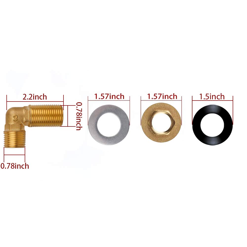 Kwode Commercial Wall Mount Faucet Installation Kit, Wall Mount Kitchen Faucet Mount Kit Backsplash Mount Set For Stainless Stee
