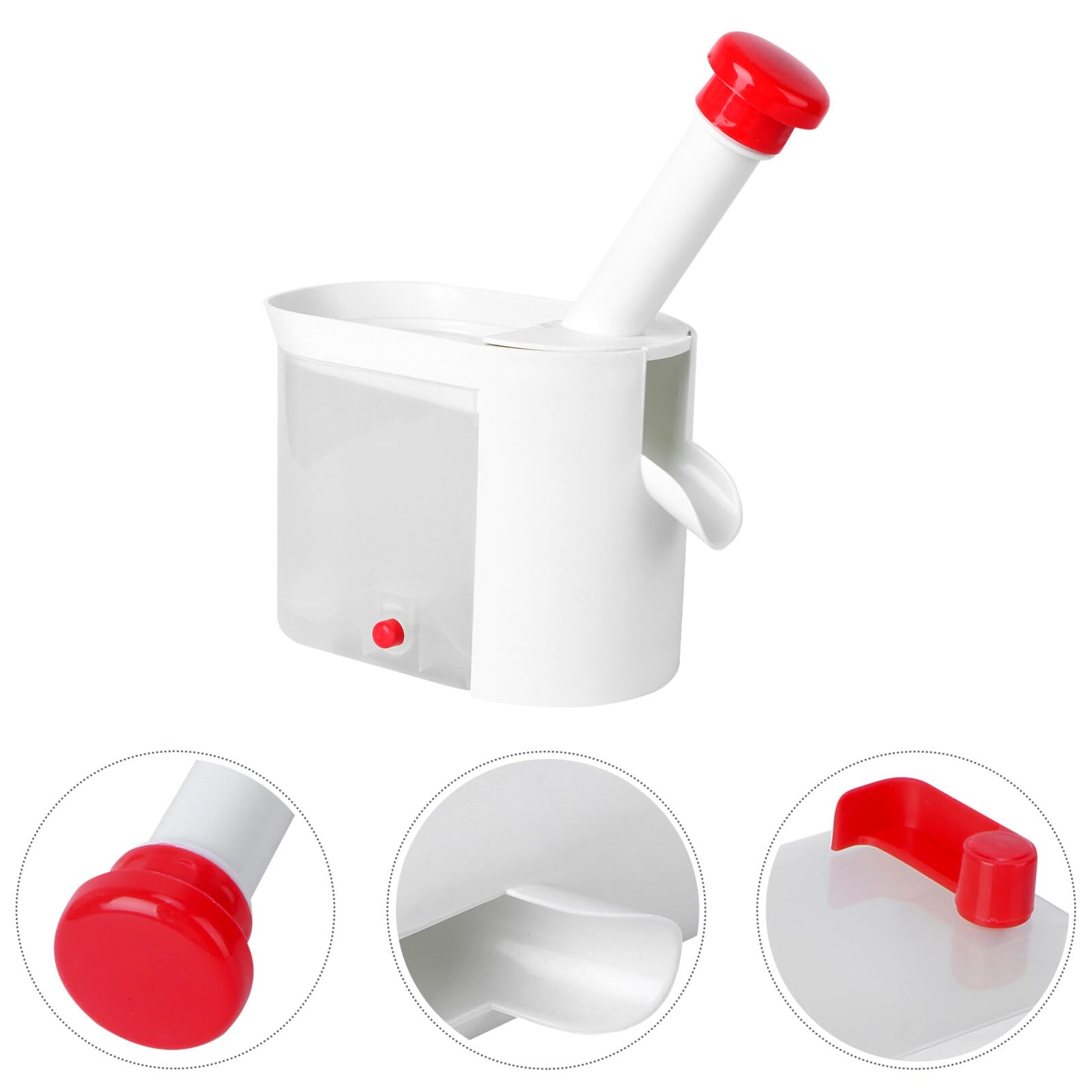 Hemoton Cherry Pitter With Stone Catcher Container Cherry Stone Remover Tool Fruit Core Remover Kitchen Gadgets