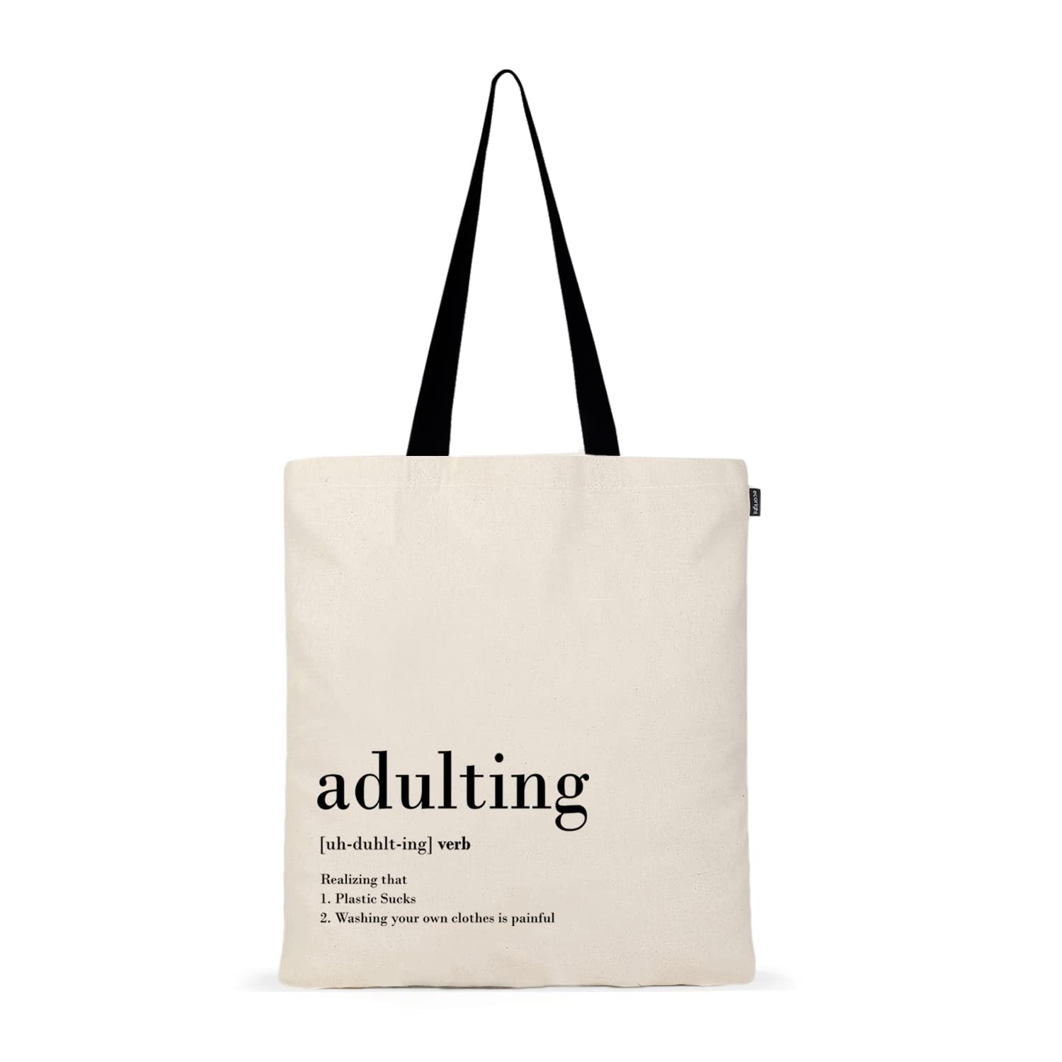 Eco Right Canvas Tote Bag For Women, Reusable Grocery Bags, Cute Tote Bags Aesthetic For Christmas Gifts, Shopping Beach