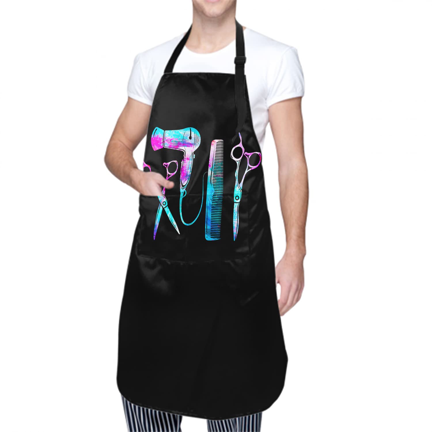 Hairstylist Aprons For Women Hair Stylist Apron For Salon Home Hair Cutting Unisex Hairdresser Aprons Waterproof Barber Aprons W