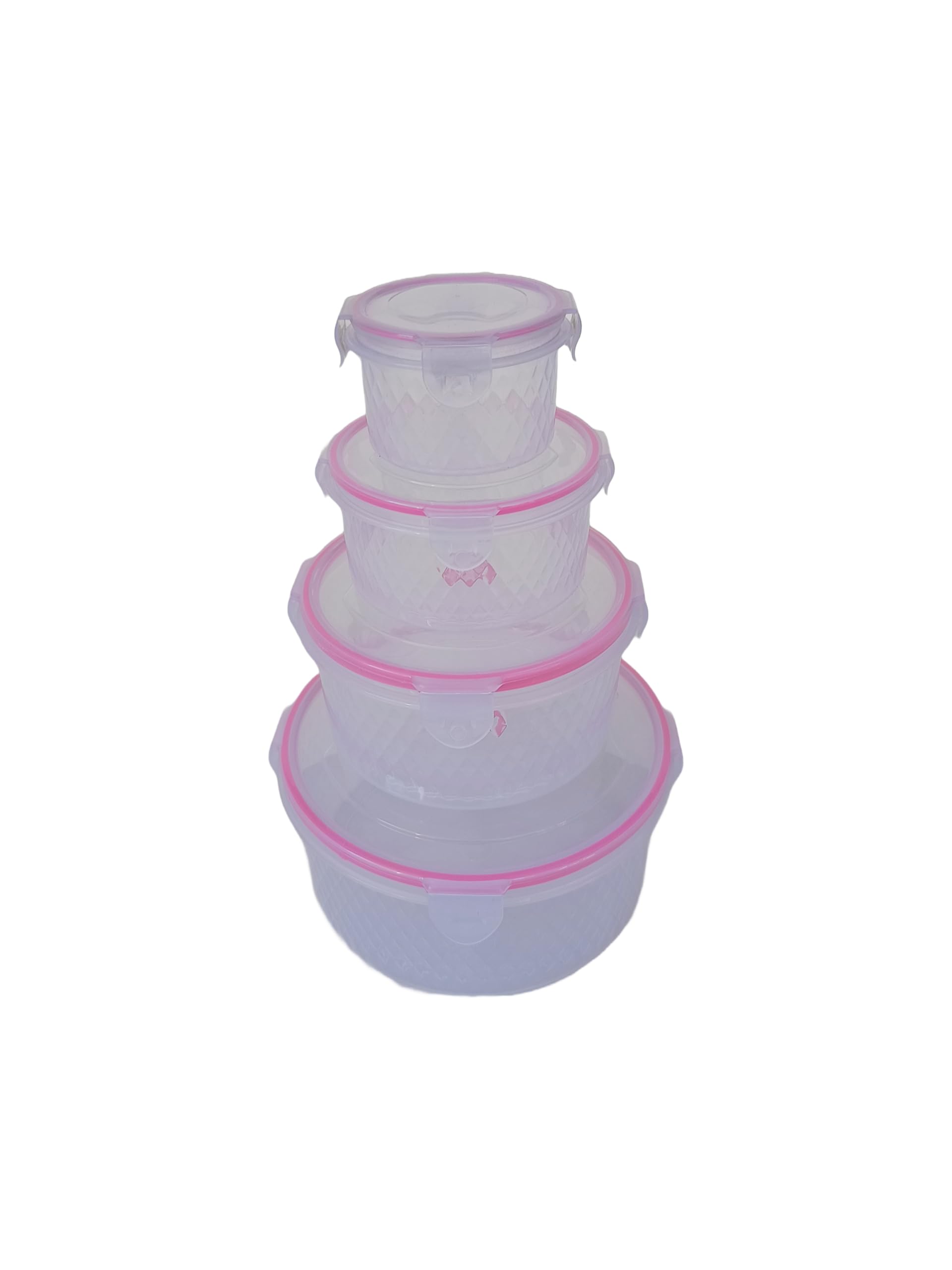 Nimmi Kitchen Grocery Airtight Container Set Of 4 Plastic Storage Jar With Lid
