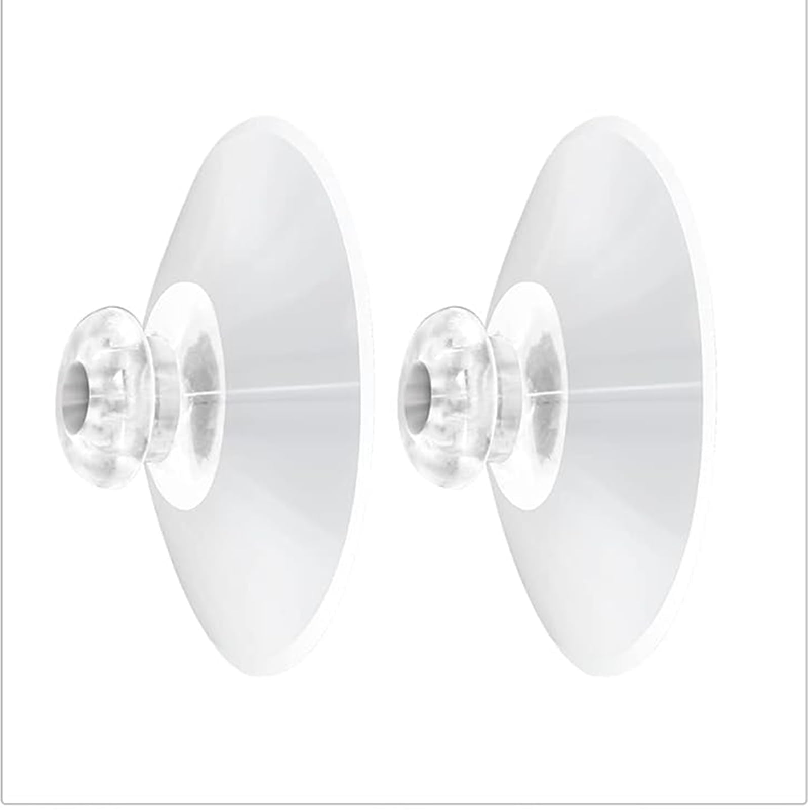 Shower Caddy Connectors Suction Cups For Bathroom, 2 Inch Pvc Plastic Heavy Strength Large Clear Sucker Without Hooks, Replaceme