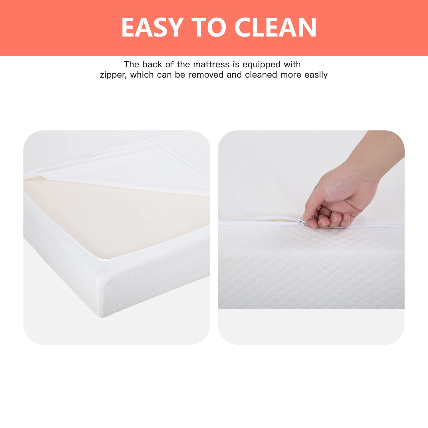 FDW 5 Inch Gel Memory Foam Mattress Medium-Firm Mattress for Pressure Relief & Cooler Sleep Mattress for Kid Adults CertiPUR-US Certified Mattress in a Box Twin