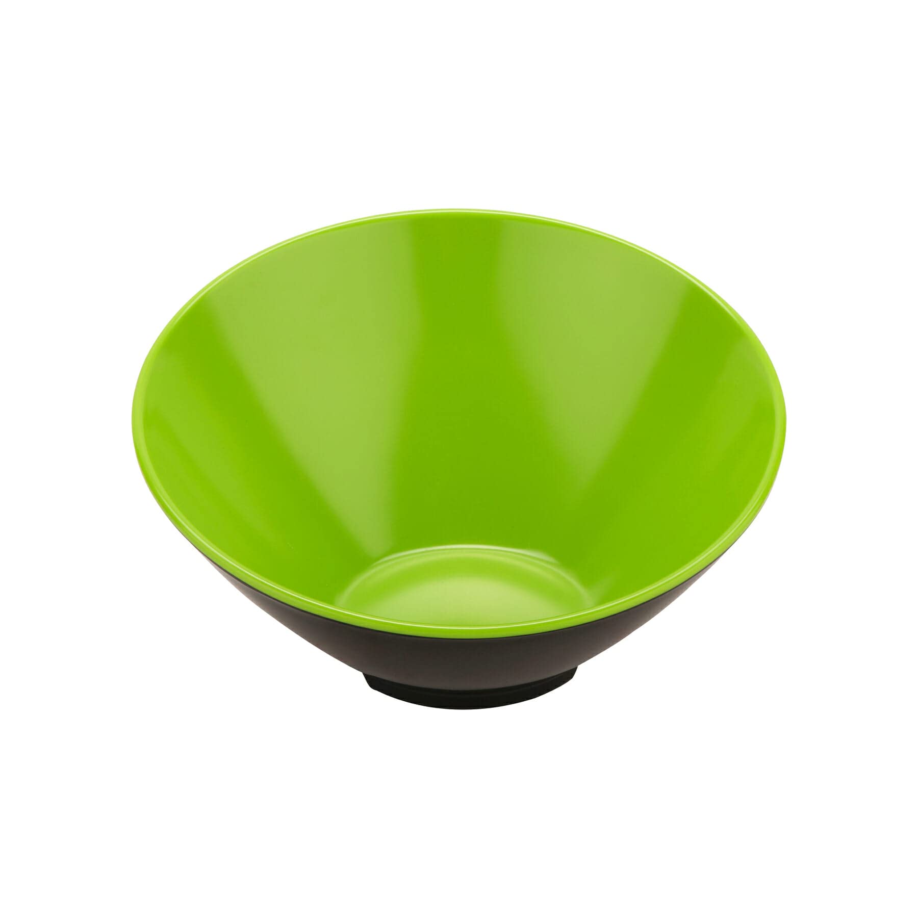 G.E.T. B-792-G/BK Angled Cascading Serving Bowl for Salads, Rice and Dessert, 24 Ounce / 9.25, Green/Black