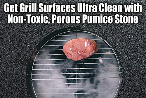 Heavy Duty Grill Cleaning Brick 1 Pack. Commercial Grade Pumice Stone Tool Cleans & Sanitizes Restaurant Flat Top Grills Or Grid