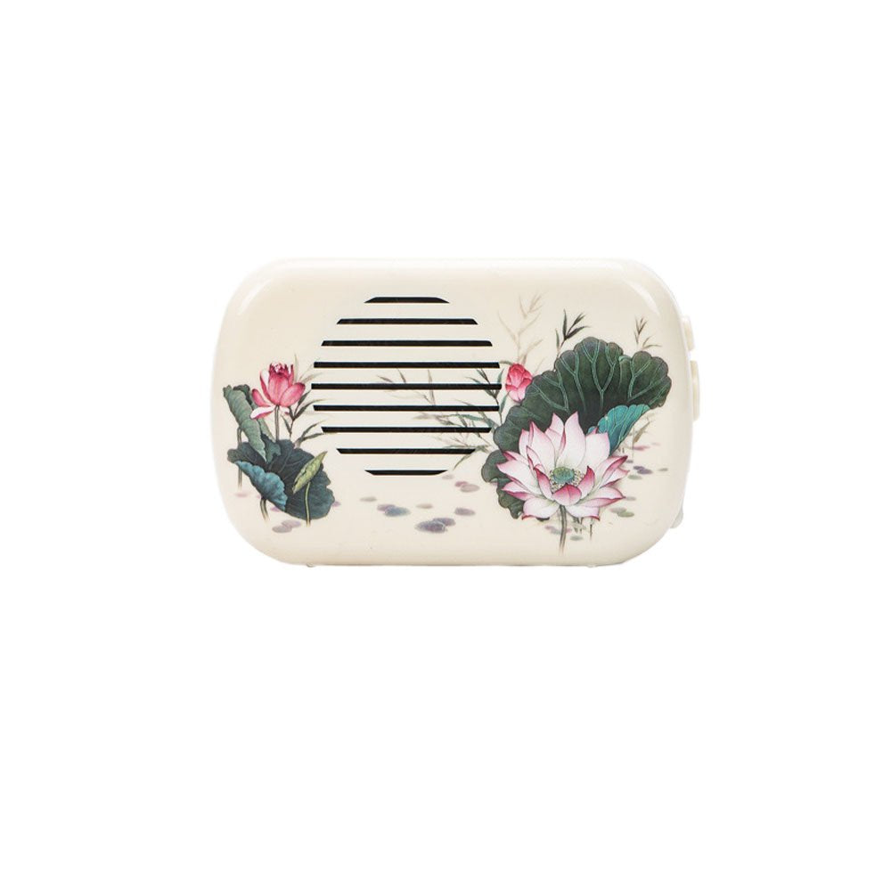 Ximimark Mini Lotus Buddhist Buddha Pray Music Machine With 22 Buddha Songs Incantation,White