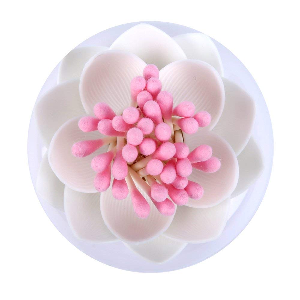 Bloss Lotus Cotton Swab Holder Q-Tip Holder Cotton Bud Holder Stylish Birthday Gift Cotton Swab Box Beauty Toothpicks Holder Too