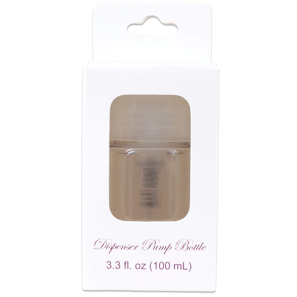 3Oz Push Down Pump Dispenser Flip Top Cap Refillable Empty Bottle - Color: Clear - Lockable Travel Cosmetic Packaging Empty Bott