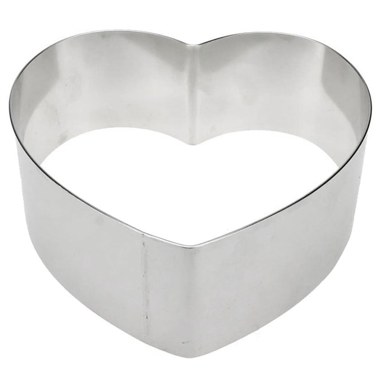 S SYDIEN 1PC 6inch Cake Ring Stainless Steel Mousse Cake Mould Heart Shaped Cake Rings Mold DIY Baking Tools For Baking Cake, T