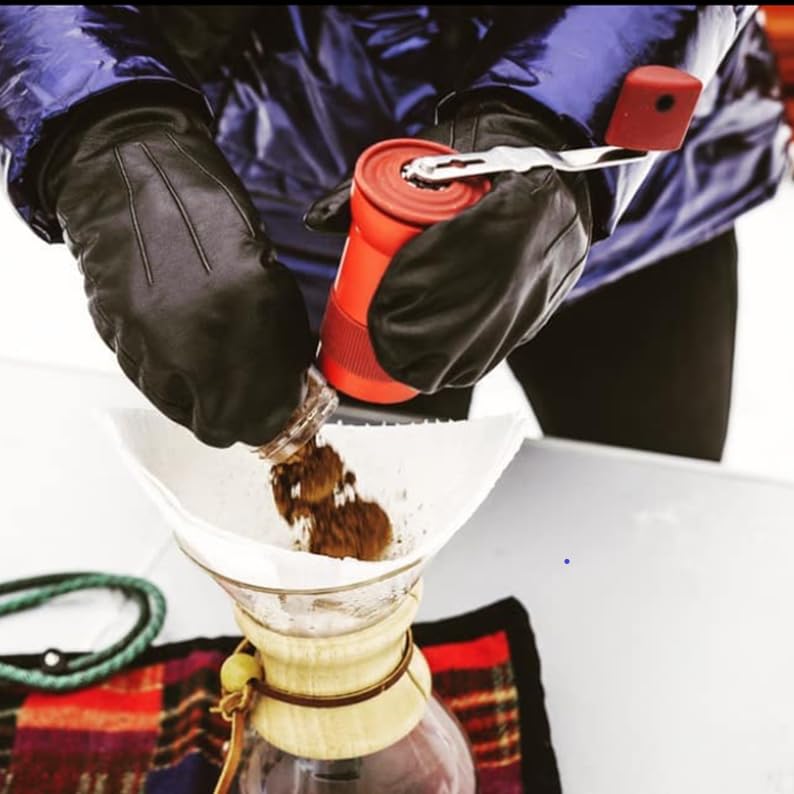 Cafflano Krinder : Portable Manual Coffee Maker, Handmill, Italian Metal-Burr Coffee Grinder, High-Consistency, Easy Coarseness