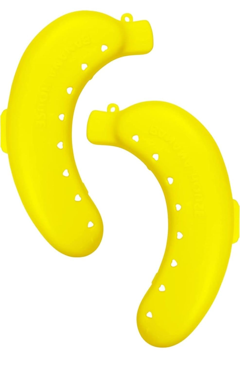 Doveaz Tara Plastic Banana Case, Food Storage Container, Banana Case Cover For School, Yellow (2 Pack)