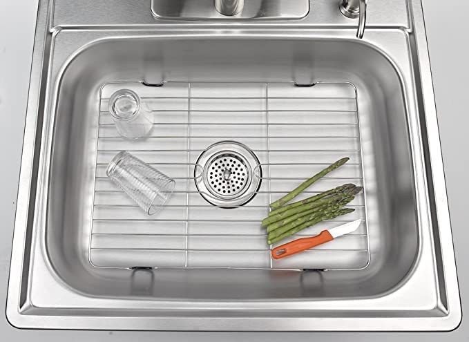Better Houseware 14868 Medium Sink Protector Grid, Stainless Steel, 165 X 1 X 125 Inches (2 Pack)