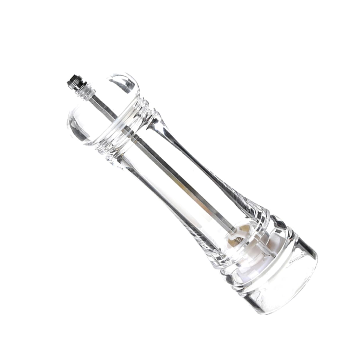 GLEAVI Acrylic Spice Grinding Jar Adjustable Coarseness Pepper Mill Sea Salt Shaker Manual Grinding Tool for Kitchen Use Suitabl
