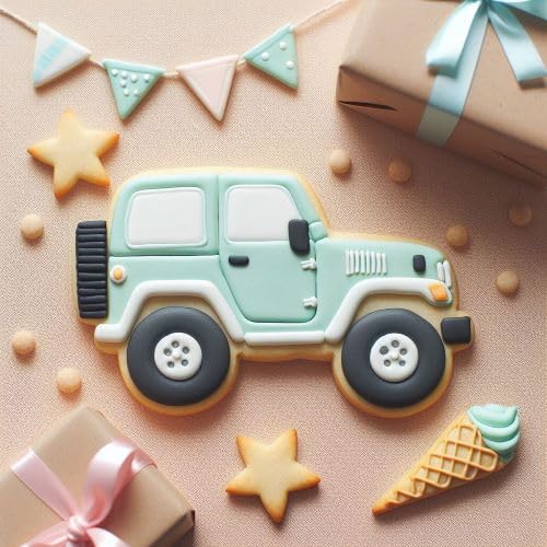 Suv Military/Off Road Truck Vehicle 4.25 Inch Cookie Cutter From The Cookie Cutter Shop - Tin Plated Steel Cookie Cutter - Made