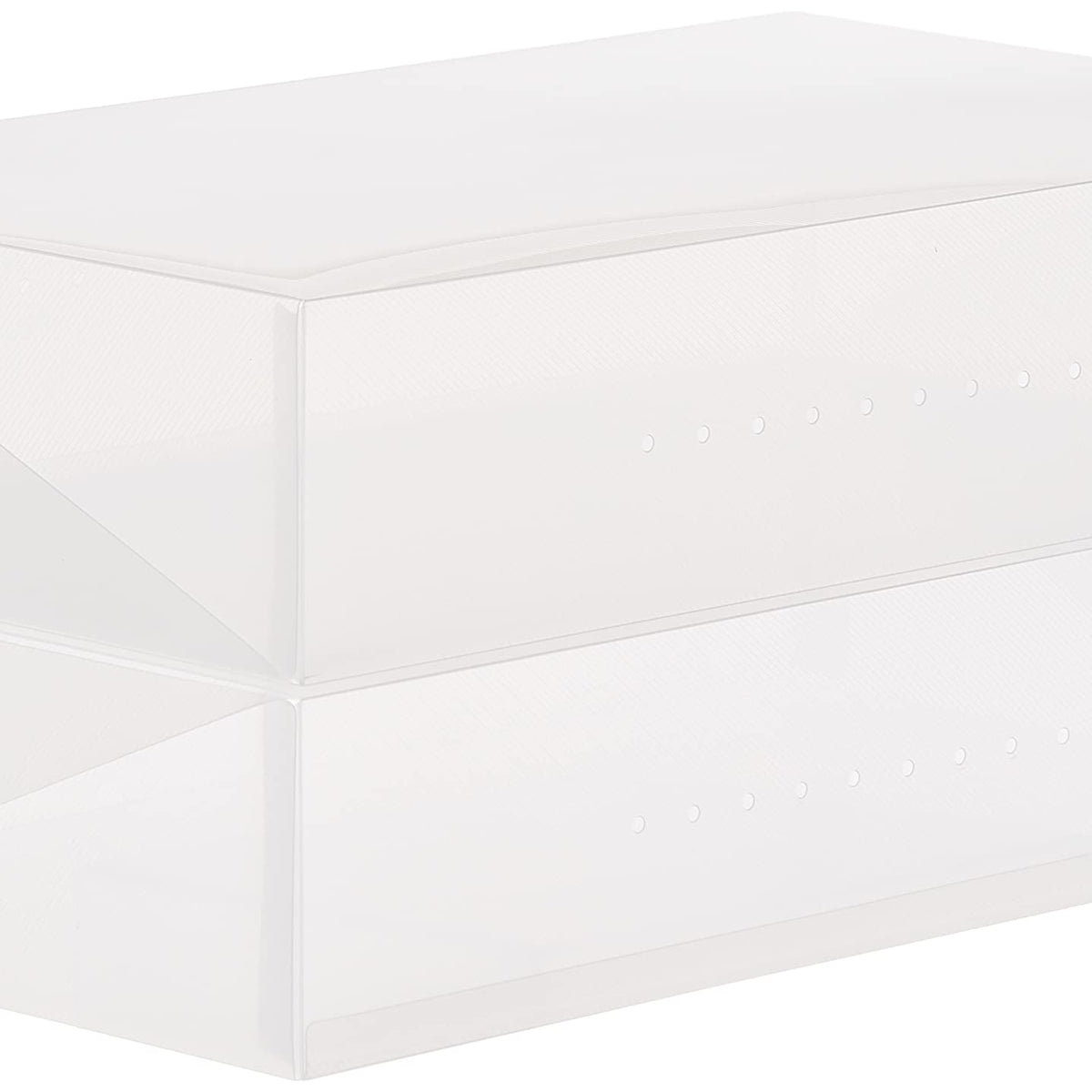 Whitmor Clear Vue Boot Box Set of 2 - Heavy Duty Stackable Boot Storag ...