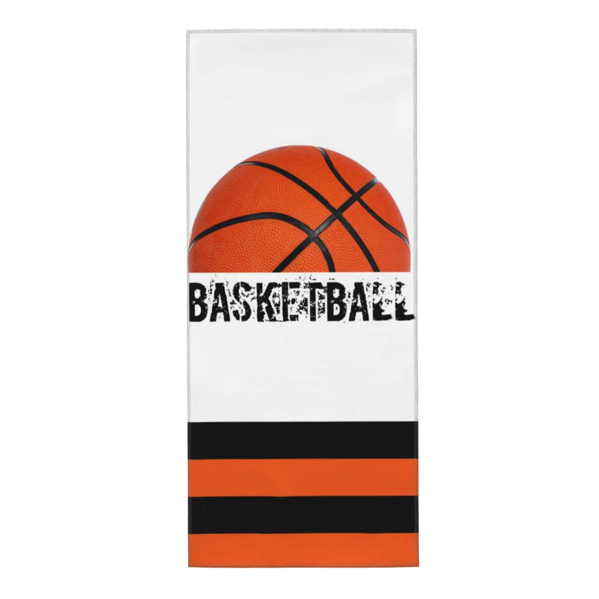 Bassyil Basketball Towel Bath Hand Towel Absorbent Face Towels For Bathroom Gym Yoga 1 Pack (12 X 27.5 Inches)