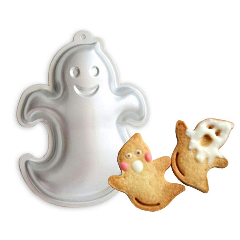 Ghost Cake Pan, Cake Pan Aluminum 3D Cake Mold Baking Mould Tin (10 Inch )