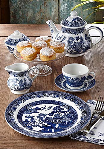 Churchill China Blue Willow Cake Stand 3 Tier (Cake Stand 10.2'')