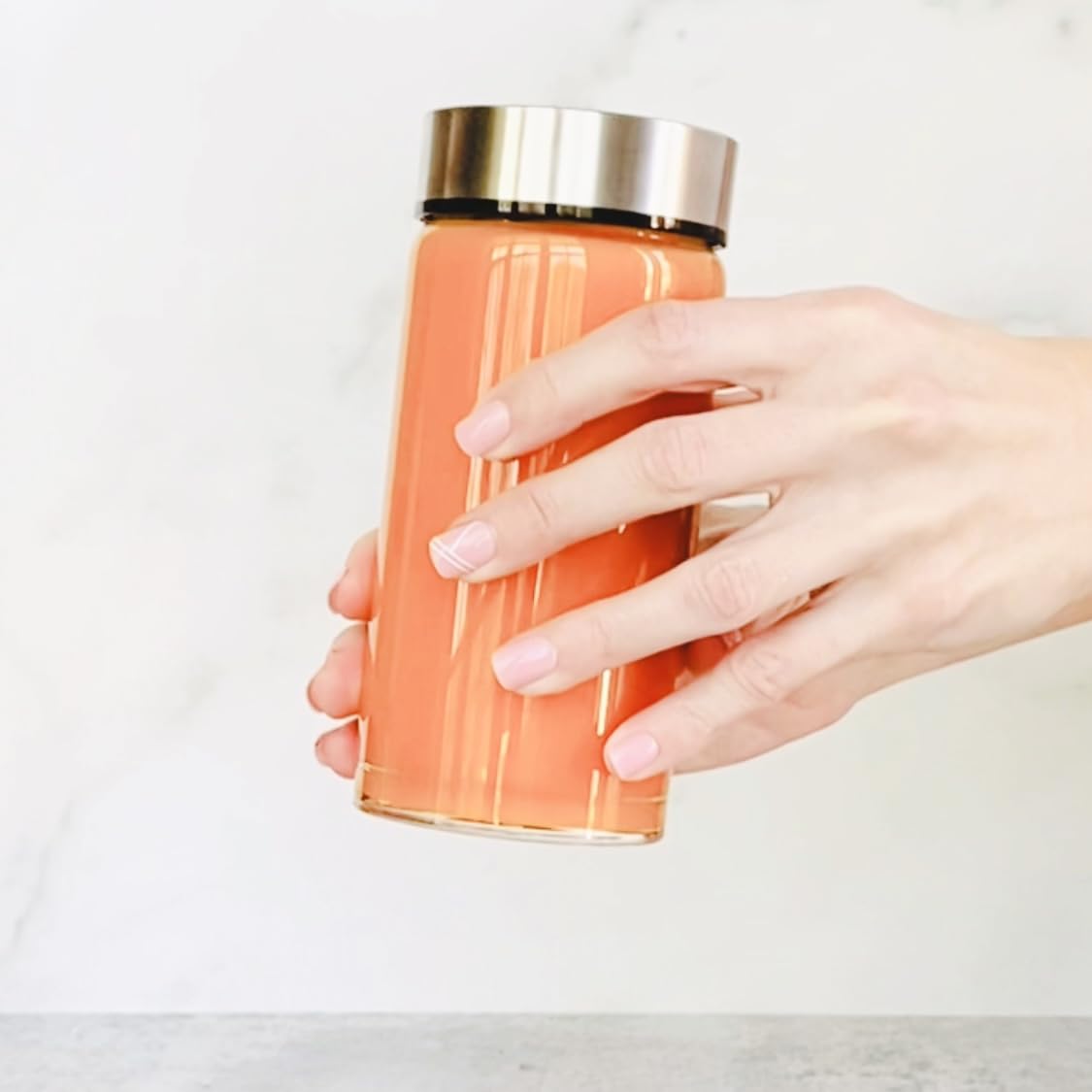 Juice Bottles - 4 Pack Wide Mouth Glass Bottles With Lids - For Juicing, Smoothies, Infused Water, Beverage Storage - 10Oz, Bpa