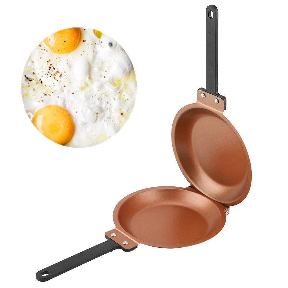 Valentine'S Day Carnival Non-Stick Frying Pan, Cast Iron Frying Pan, Double Side Non-Stick Flip Frying Pan Fried Egg Pancake Mak
