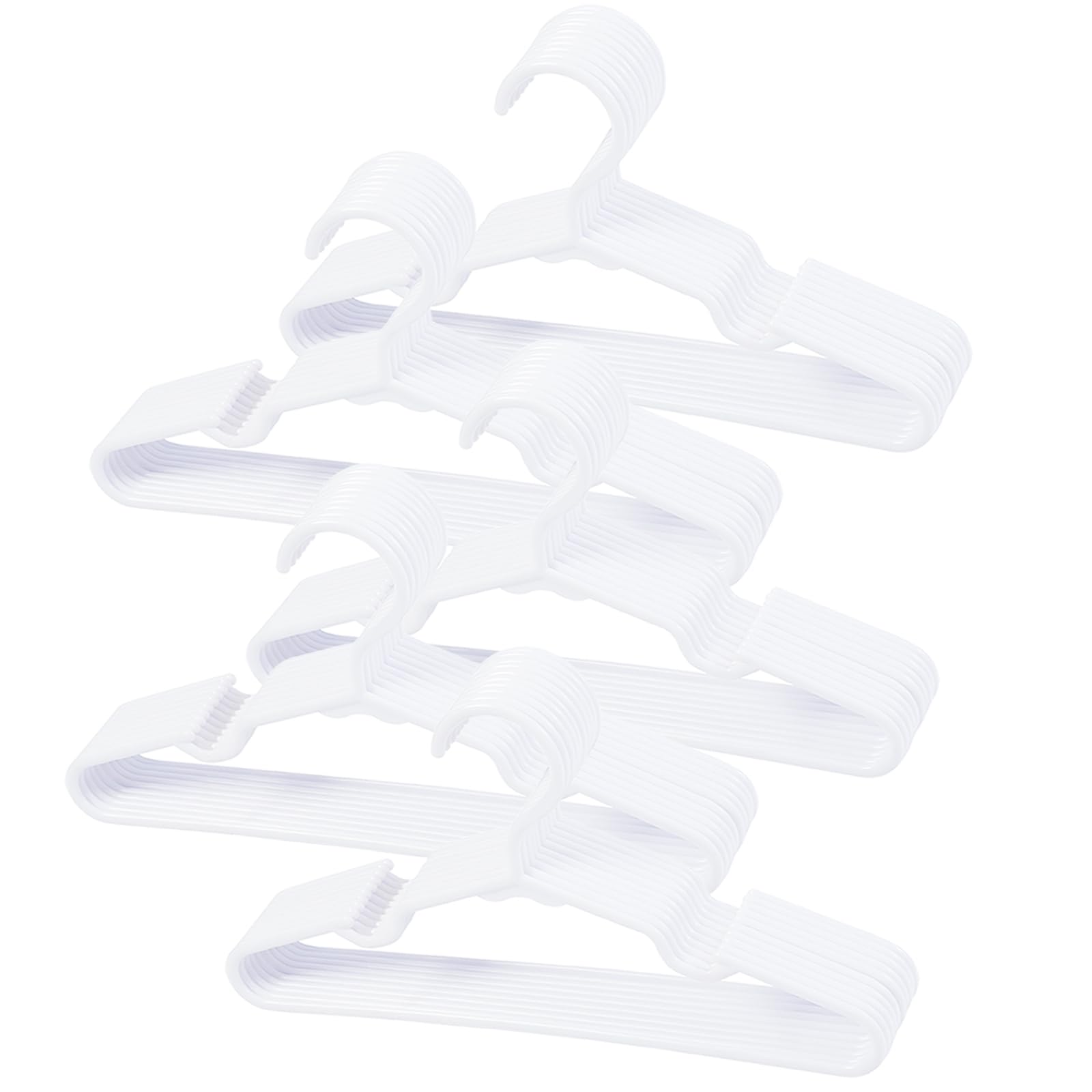 40 Pcs White Baby Nursery Closet Hangers,Non-Slip Laundry Infant Pant Hanger For Newborn Clothes Gift,Ultra-Thin Child Coat Hang