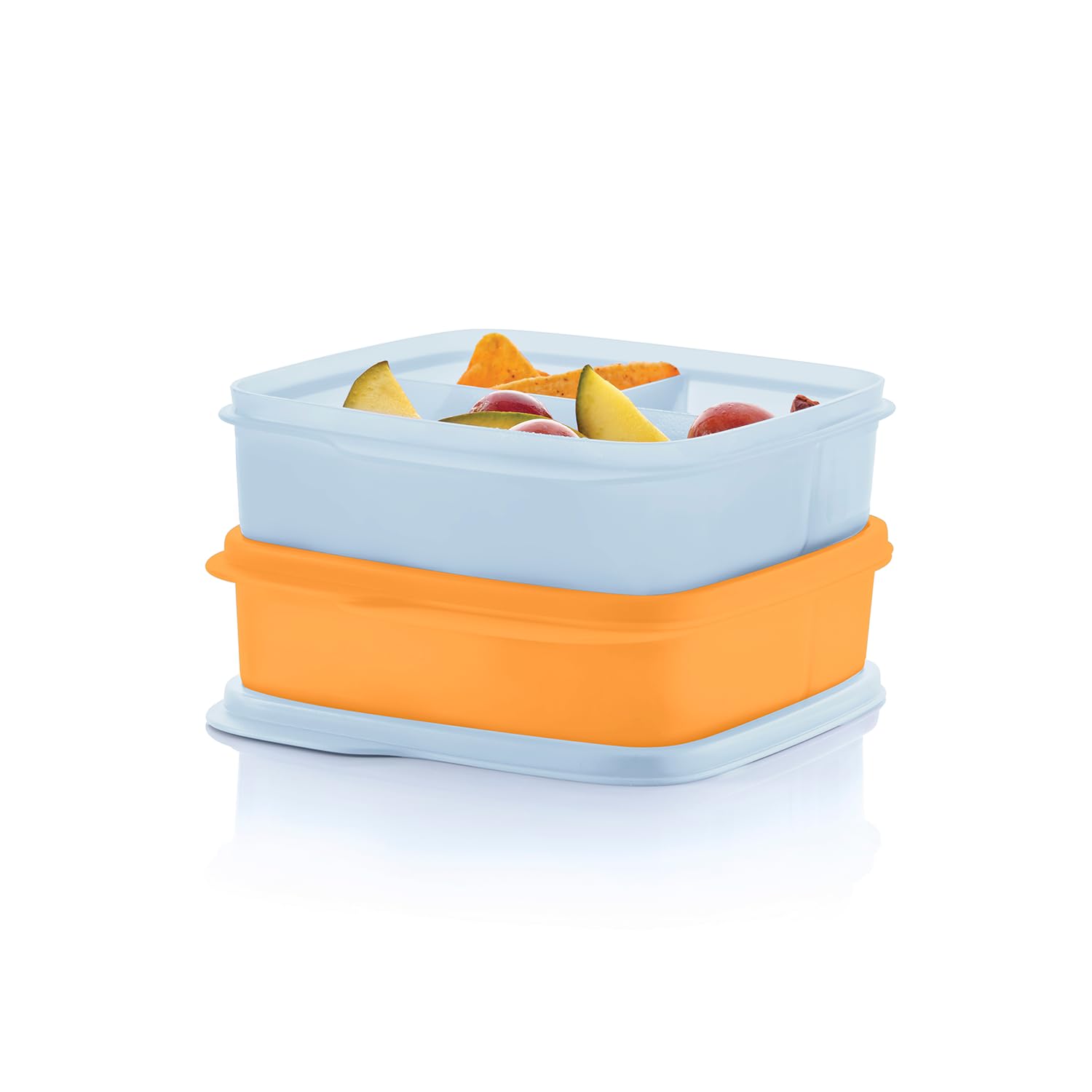 Tupperware Lunch-It Portion & Go Compact 2-Lunch Box Set - Dishwasher Safe & Bpa Free - (2.3 Cups/550 Ml),Polypropylene Polyethy