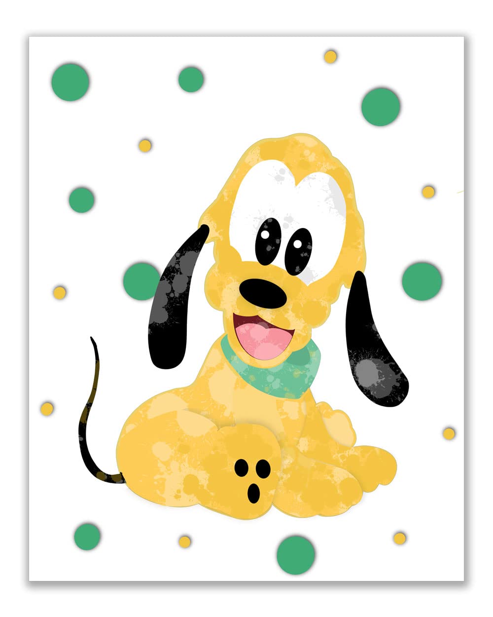 Mickey Mouse Nursery Wall Decor - Set of 6 (8 inches x 10 inches) Art Prints - Minnie Donald Daisy Pluto & Goofy Original Glossy Photos
