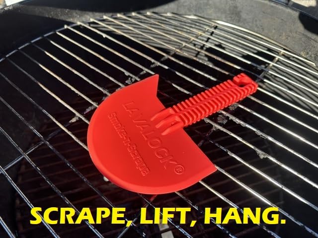 Lavalock Smok-N-Scrape Grill And Smoker Scraper, Residue Remover Cleaning Tool For Weber Kettle, Weber Smokey Mountain, Uds, Wsm