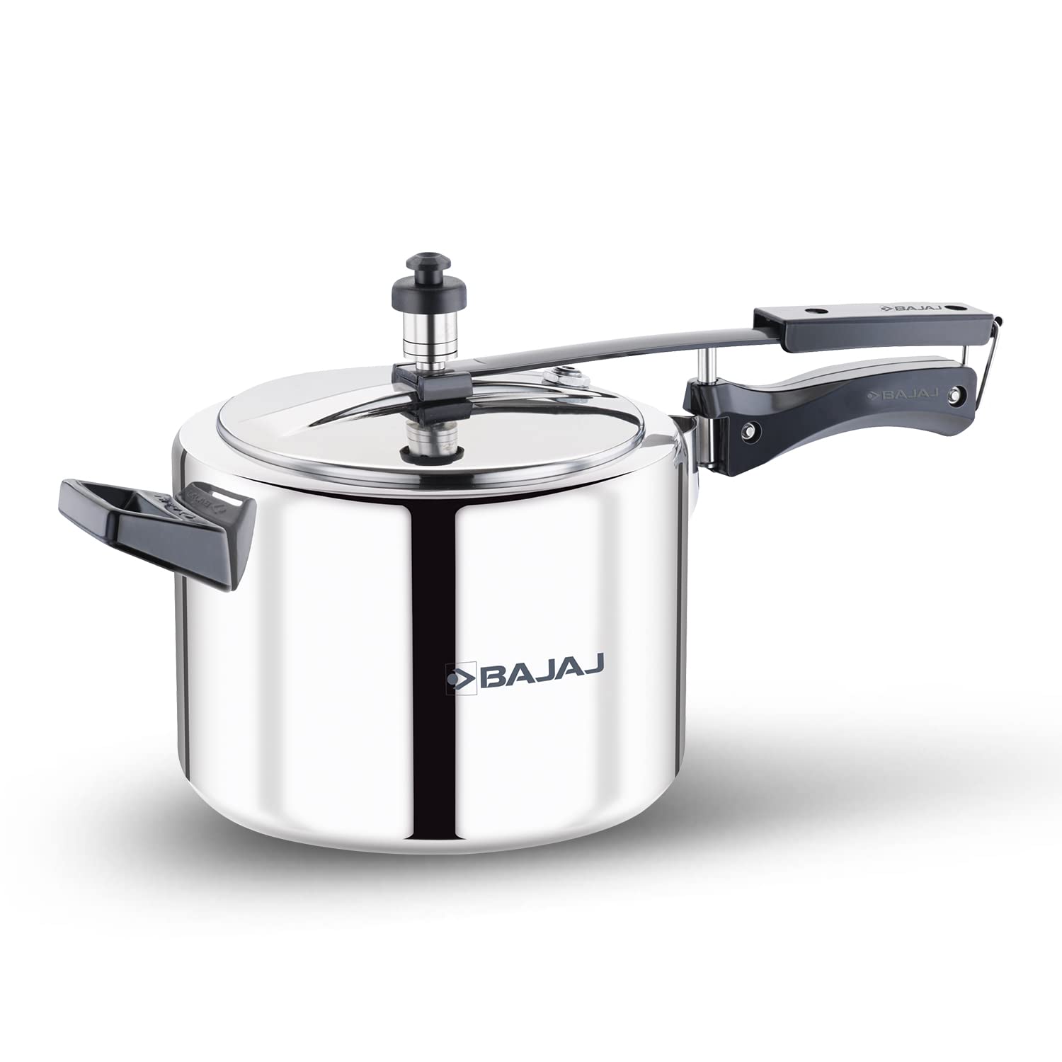 Bajaj New Shakti Ilpc 5 Liter Pressure Cooker | Induction Bottom | Aluminium | Inner Lid | Isi Certified | 1 Yr Warranty Grey/Si