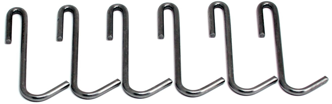 Enclume Essentials Pot Hook, Set Of 6, Use With Pot Racks, Hammered Steel