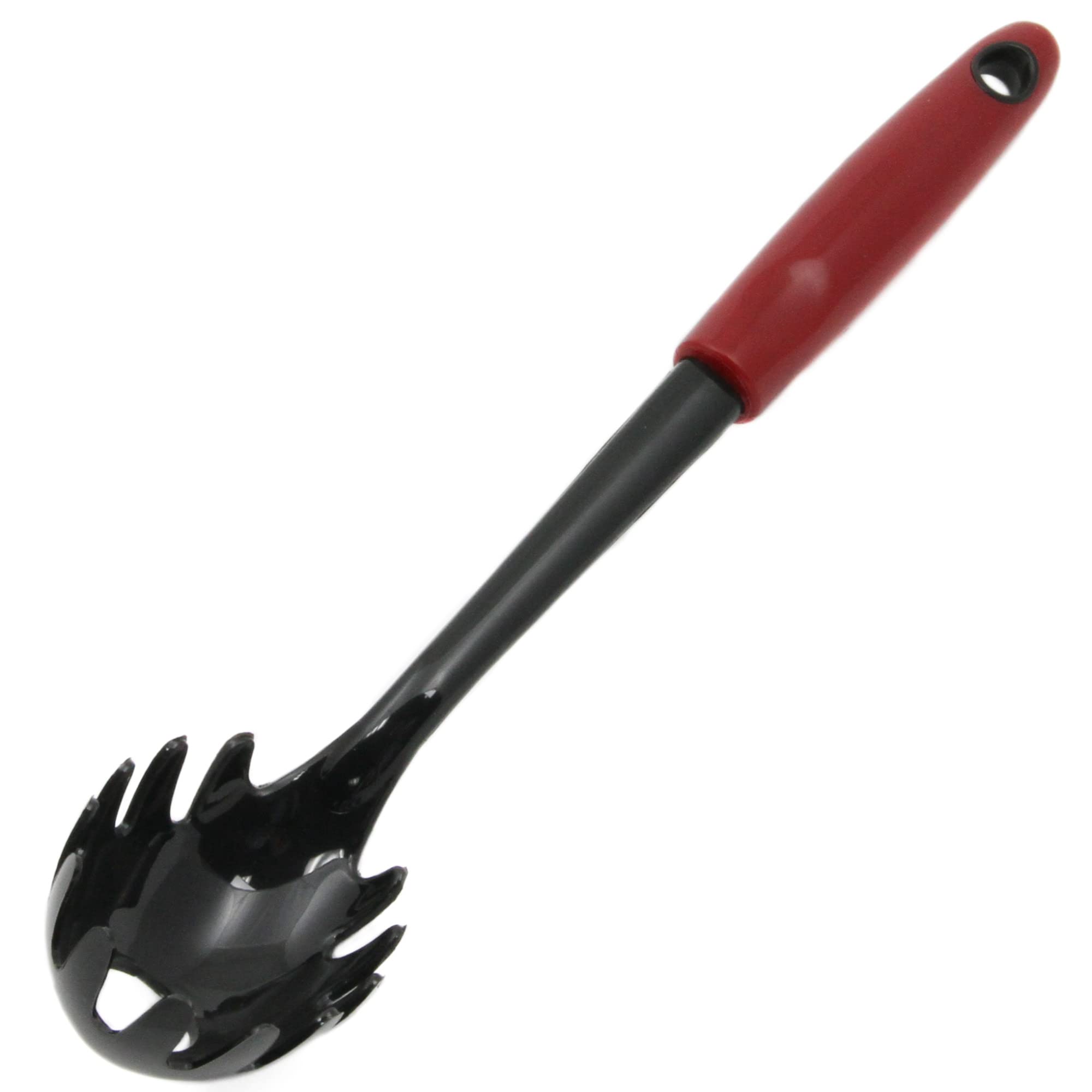 Chef Craft Select Nylon Cooking And Serving Spaghetti Or Pasta Fork, 12.5 Inch, Red
